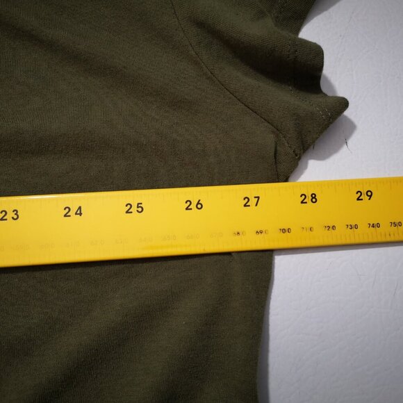 Aerosmith "Let It Rock" Army Green Ladies Size 3X V-neck Short Sleeves T-shirt - Picture 8 of 10